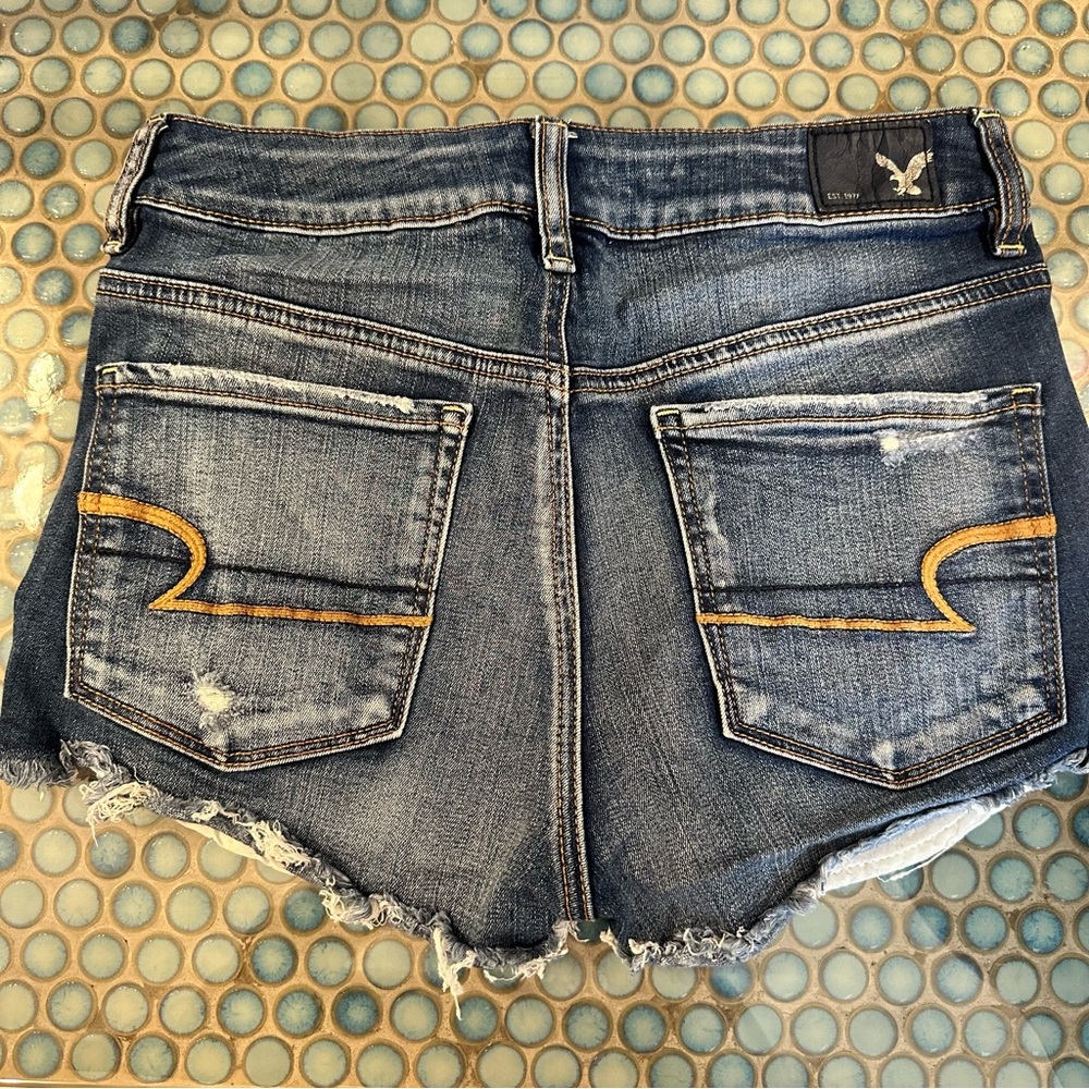 American Eagle High Waisted Denim Shorts